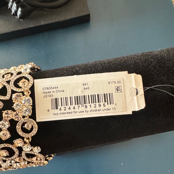 Givenchy Silk Crystal Stone Gold-Tone Flex Magnetic Bracelet - Picture 8 of 8